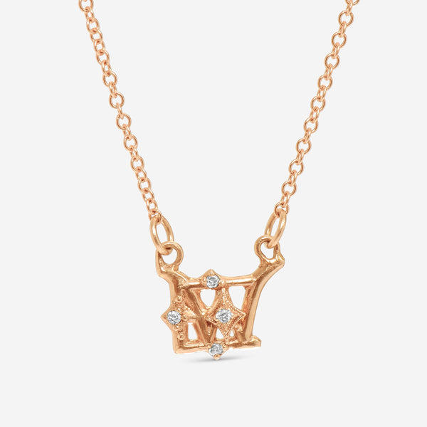 Armenta Rose World 14K Rose Gold, Champagne Diamond Pendant Necklace-1 - THE SOLIST