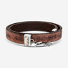 Armenta Brown Leather Double Wrap Size Small Bracelet 17698
