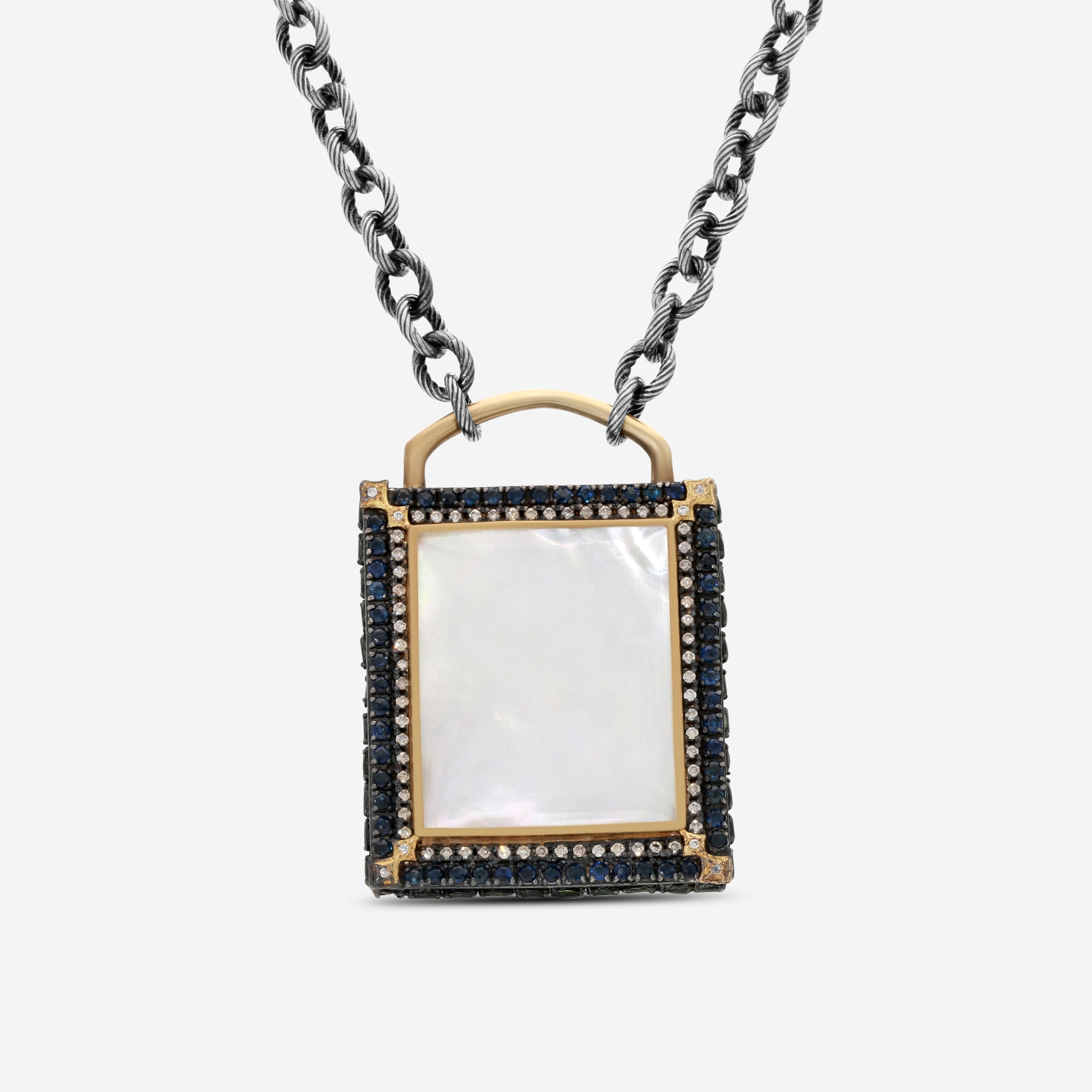 Armenta Old World 18K Yellow Gold & Sterling Silver Multistone Pendant Necklace 15595