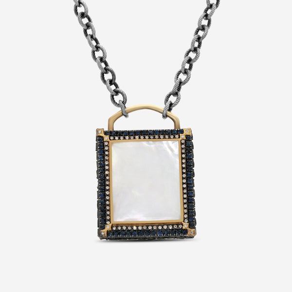 Armenta Old World 18K Yellow Gold & Sterling Silver Multistone Pendant Necklace 15595