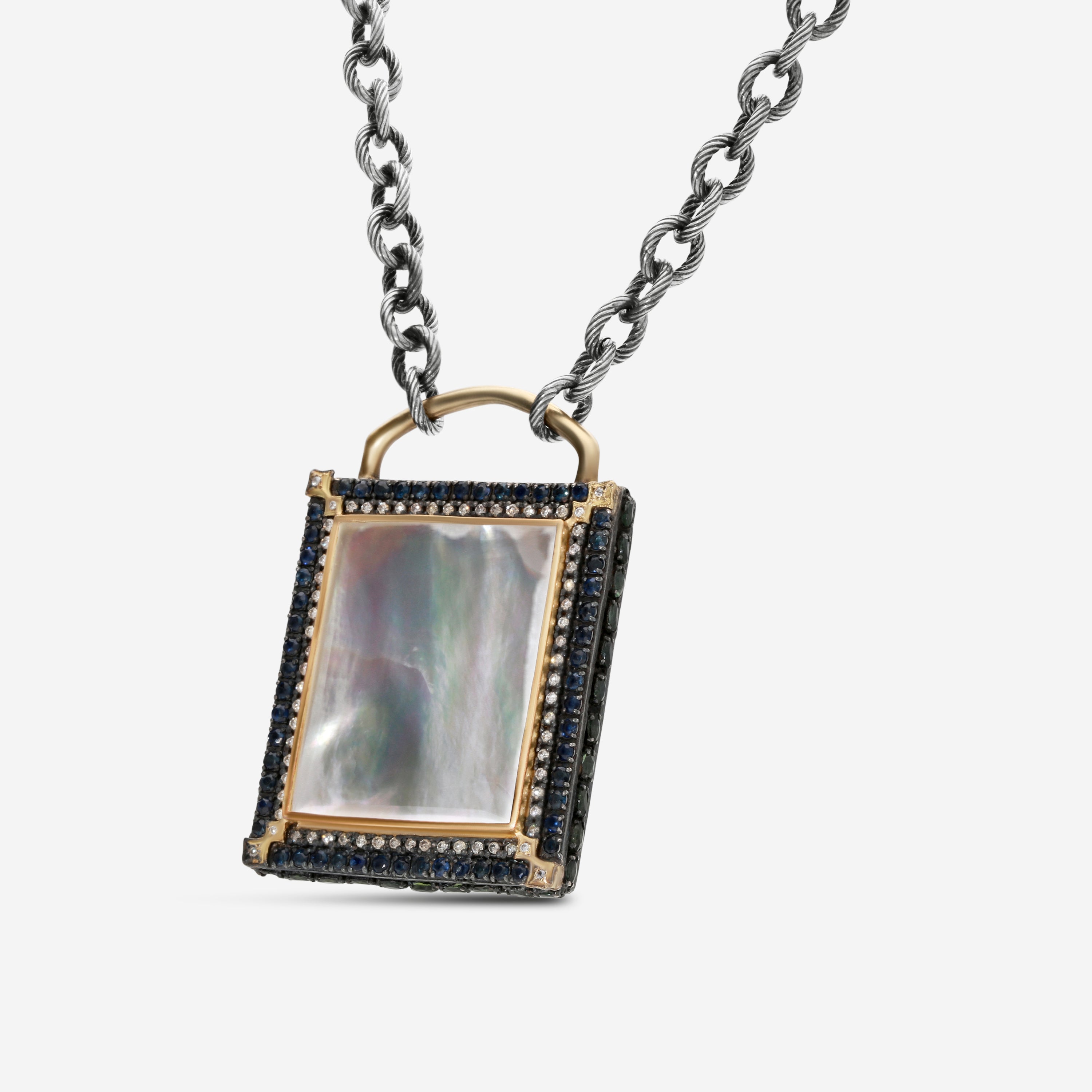Armenta Old World 18K Yellow Gold & Sterling Silver Multistone Pendant Necklace 15595