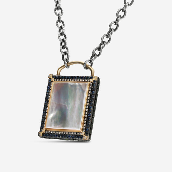 Armenta Old World 18K Yellow Gold & Sterling Silver Multistone Pendant Necklace 15595