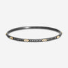 Armenta Old World 18K Yellow Gold & Blackened Sterling Silver Diamond Bangle Bracelet 17785