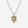 Armenta Romero 18K Yellow Gold & Blackened Sterling Silver Cross Shield Pendant Necklace 17799