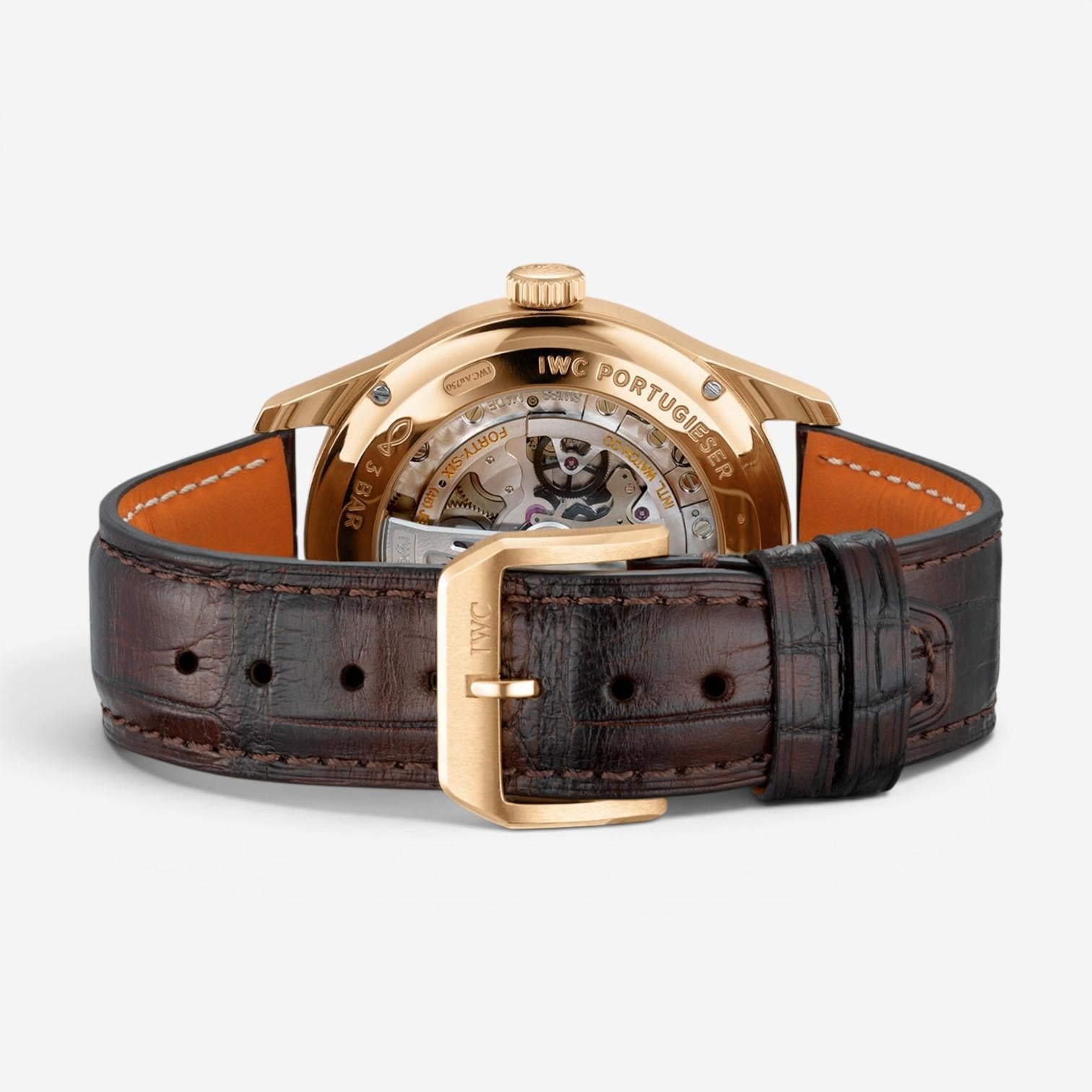 IWC Portugieser Perpetual Calendar 18K Rose Gold Automatic Men's Watch IW344202