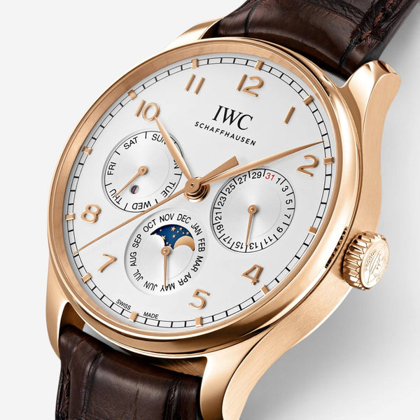 IWC Portugieser Perpetual Calendar 18K Rose Gold Automatic Men's Watch IW344202