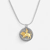 Konstantino Zodiac Leo Sterling Silver & 18K Yellow Gold Carved Pendant MEKJ627-130