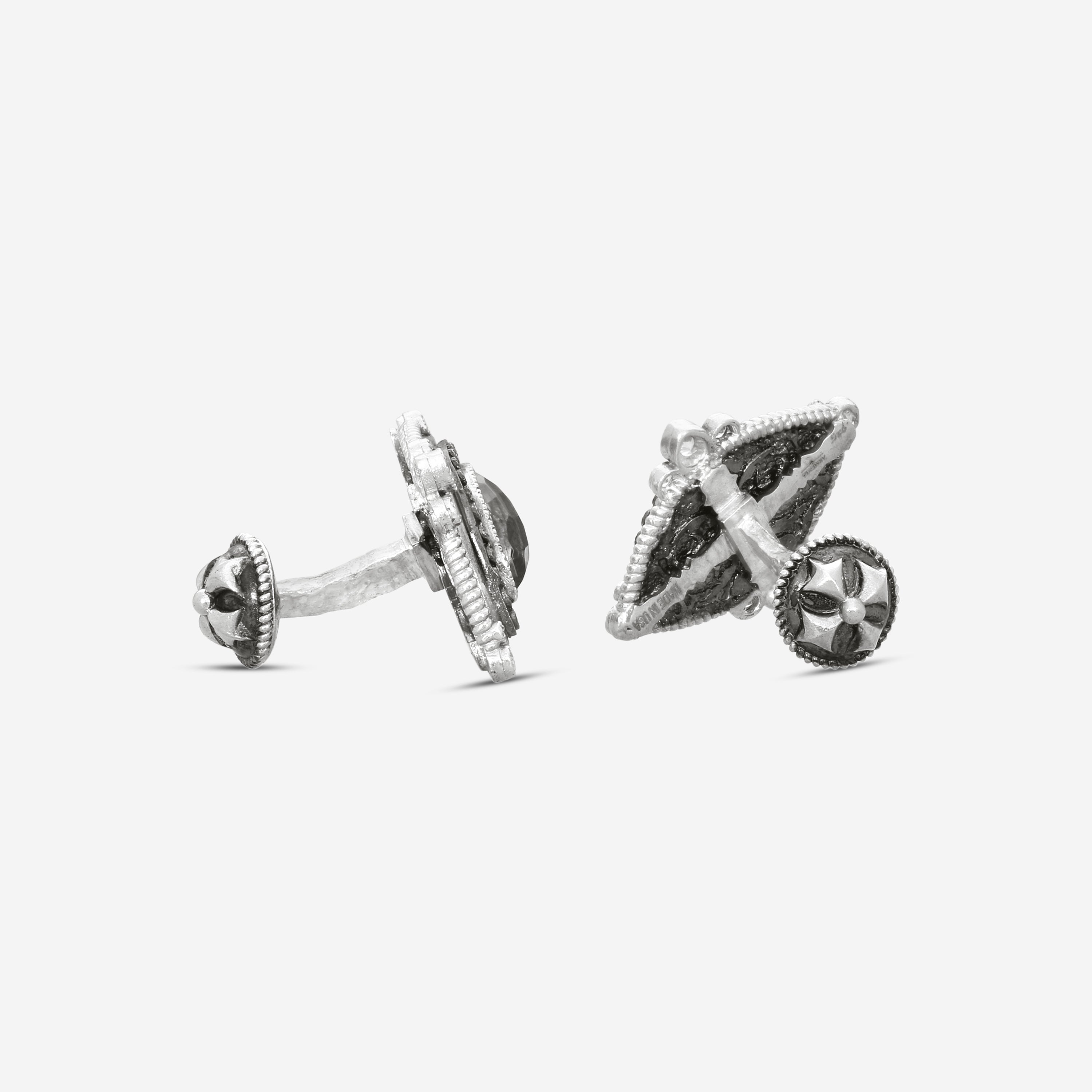 Armenta Romero Sterling Silver Multistone Cufflinks 18012