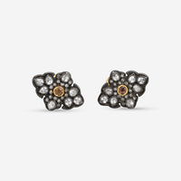 Armenta 18K Yellow Gold & Blackened Sterling Silver Multi-Stone Cufflinks 18049