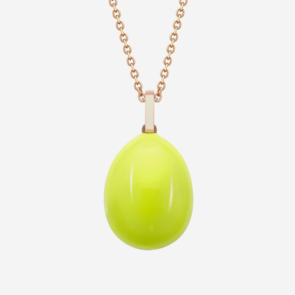 Fabergé Essence 18K Rose Gold and Neon Yellow Lacquer Pendant 1818FP3112/1P - THE SOLIST