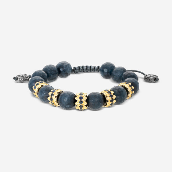Armenta Old World 18K Yellow Godl & Sterling Silver Gemstone Beaded Bracelet 18274