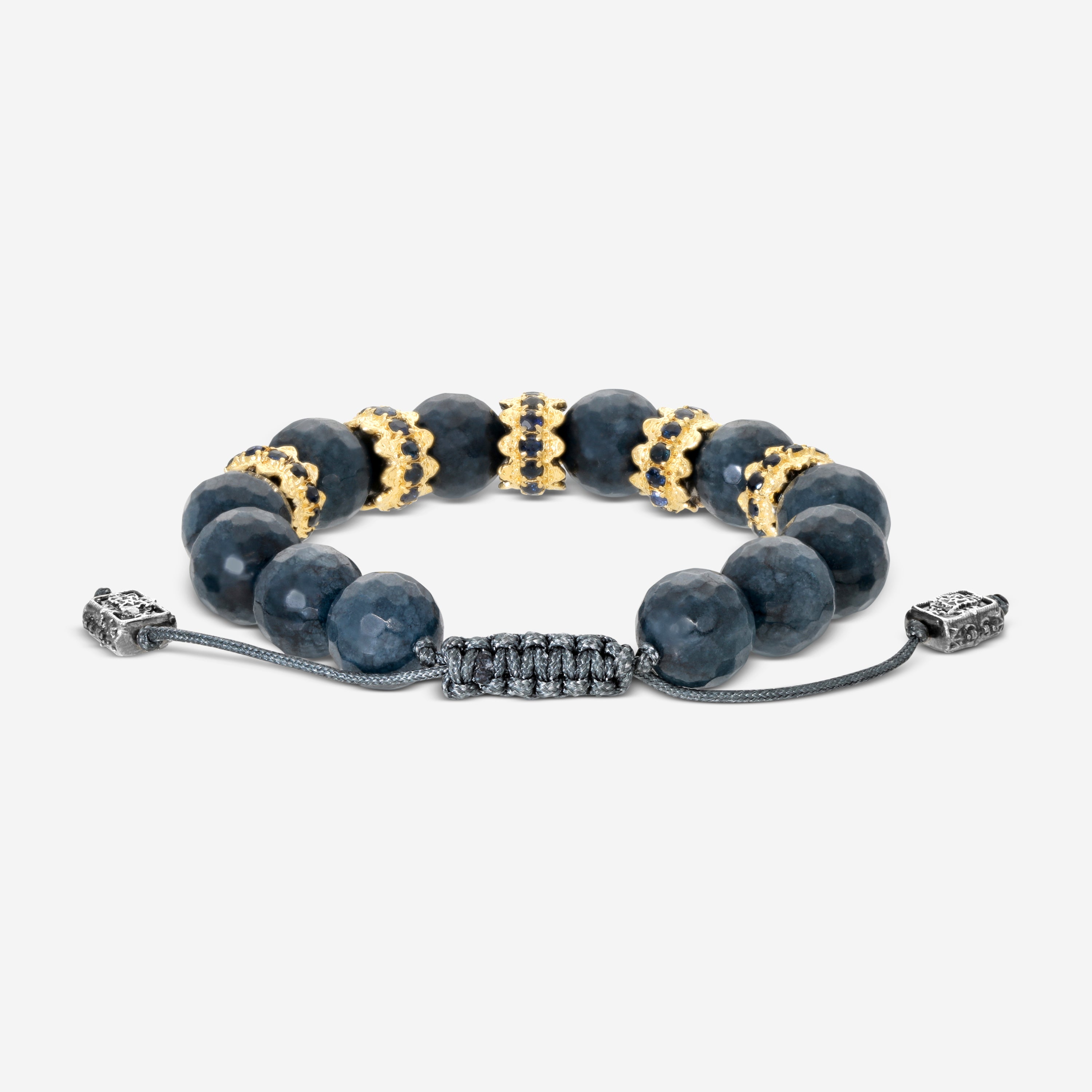 Armenta Old World 18K Yellow Godl & Sterling Silver Gemstone Beaded Bracelet 18274