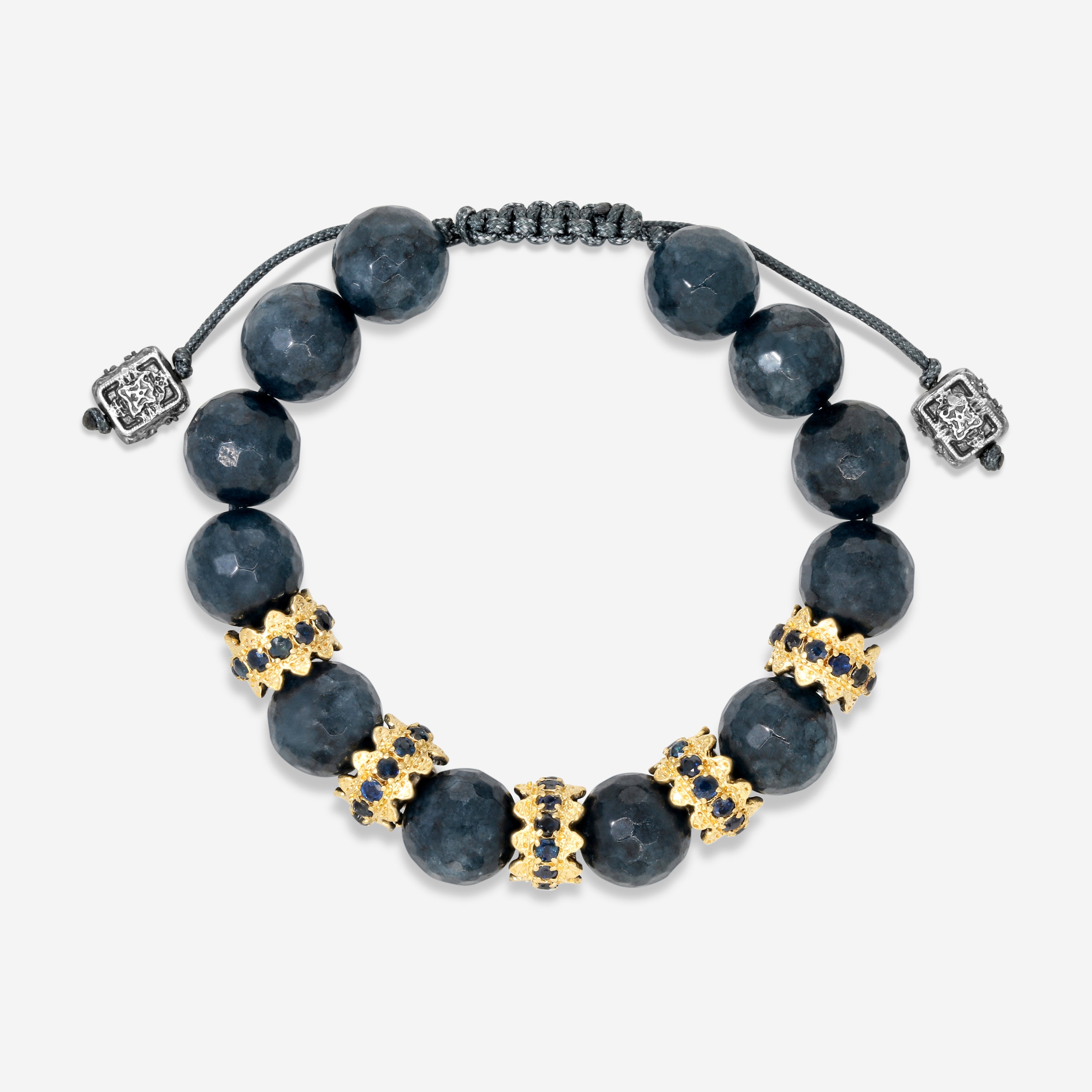 Armenta Old World 18K Yellow Godl & Sterling Silver Gemstone Beaded Bracelet 18274