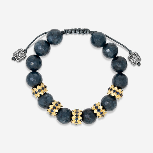 Armenta Old World 18K Yellow Godl & Sterling Silver Gemstone Beaded Bracelet 18274