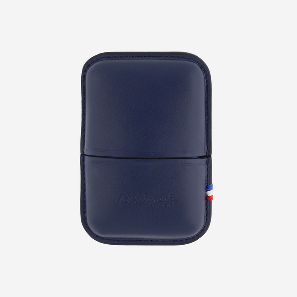 小物 Dunhill&cartier@dupontline2 S.T. Dupont Line 2 Blue Leather Lighter Case Pouch 183073 | THE SOLIST