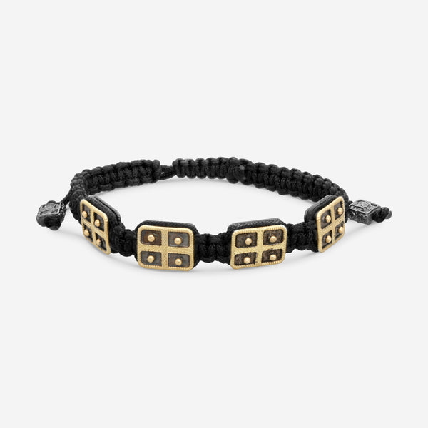 Armenta Romero 18K Yellow Gold & Blackened Sterling Silver Cord Bracelet 18384