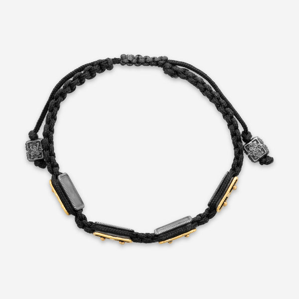 Armenta Romero 18K Yellow Gold & Blackened Sterling Silver Cord Bracelet 18384