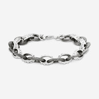 Armenta New World Blackened Sterling Silver Link Bracelet 18385