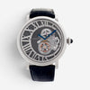 Cartier Rotonde Reversed Tourbillon 18K White Gold Manual Wind Men's Watch W1556