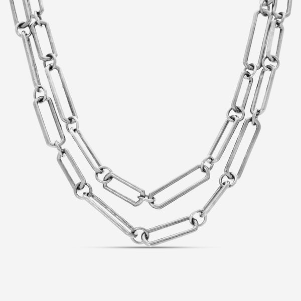 Armenta New World Sterling Silver Paperclip Chain Necklace 18721