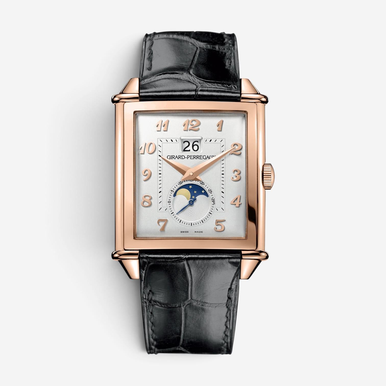 Girard Perregaux Vintage 1945 18K Rose Gold Automatic Men's Watch 25882-52-121-B