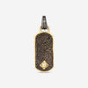 Armenta Men's Romero 18K Yellow Gold & Blackened Sterling Silver Champagne Diamond & Black Sapphire Enhancer 18988