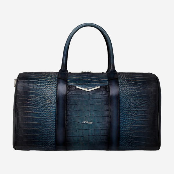 S.T. Dupont Atelier Blue Leather Travel Bag 191376