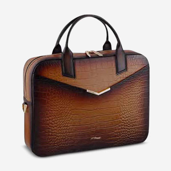 S.T. Dupont Atelier Brown Leather Document Holder 191475