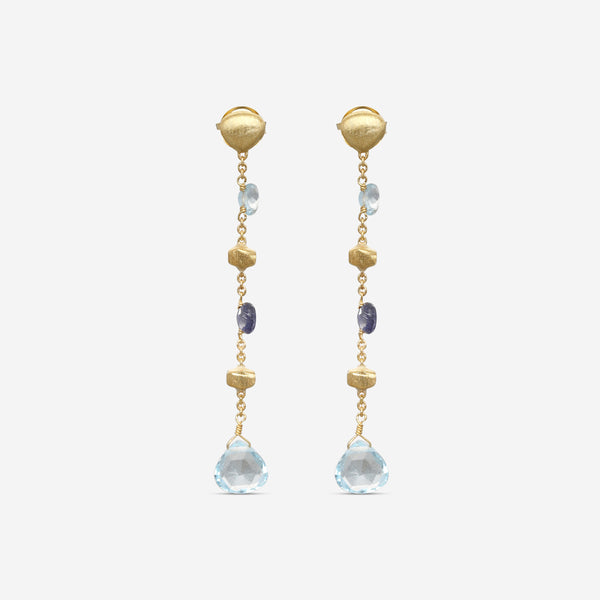 Marco Bicego Paradise 18K Yellow Gold Iolite & Topaz Drop Earrings OB1684_MIX240_Y_02