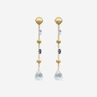Marco Bicego Paradise 18K Yellow Gold Iolite & Topaz Drop Earrings OB1684_MIX240_Y_02