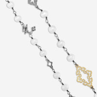 Armenta Old World 18K Yellow Gold & Gunmetal Sterling Silver Pearl Station Necklace 19855