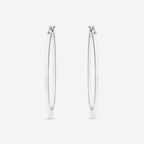 Roberto Coin 18K White Gold Hoop Earrings 199001AWER00