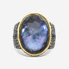 Armenta 18K Yellow Gold & Blackened Sterling Silver Cocktail Ring Sz. 6.5 19931