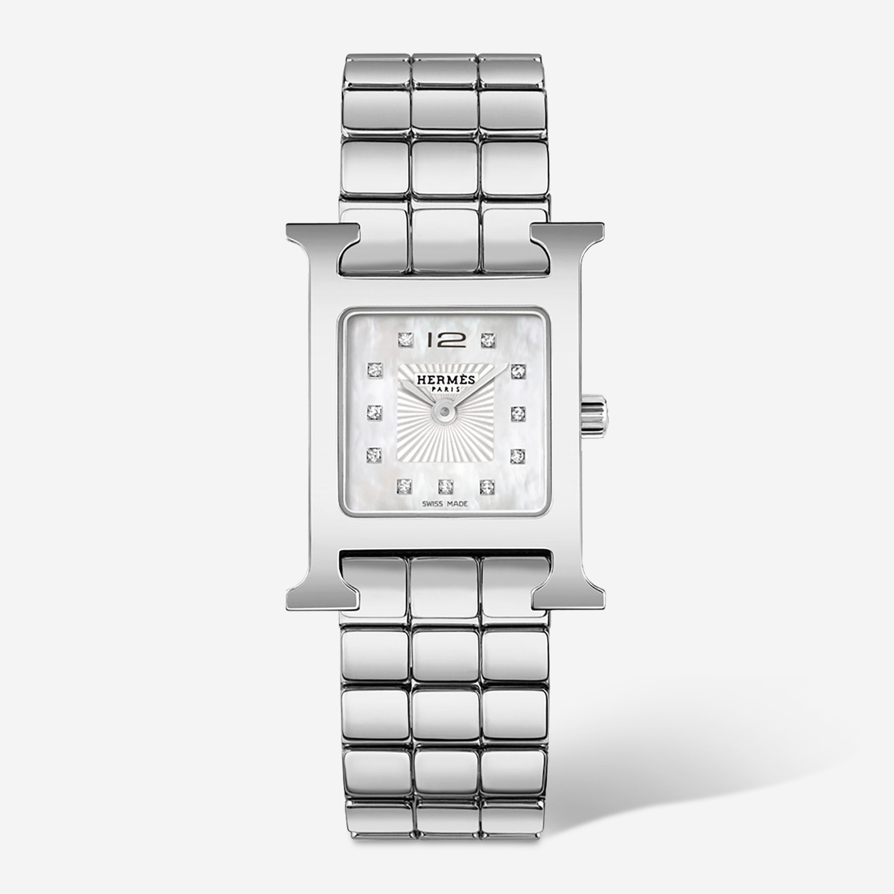Hermès Heure H Stainless Steel Quartz Ladies Watch W053014WW00