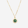 Roberto Coin Obelisco 18K Yellow Gold Diamond & Malachite Pendant Necklace 8883123AY19XM