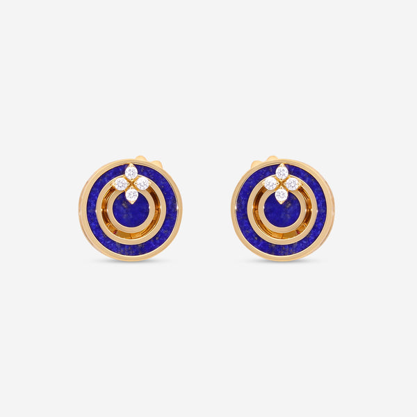 Roberto Coin Love in Verona 18K Rose Gold Diamond & Blue Lapis Stud Earrings 8883126AXERX - THE SOLIST