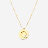 Roberto Coin Love in Verona 18K Yellow Gold Diamond Pendant Necklace 8883124AY17X
