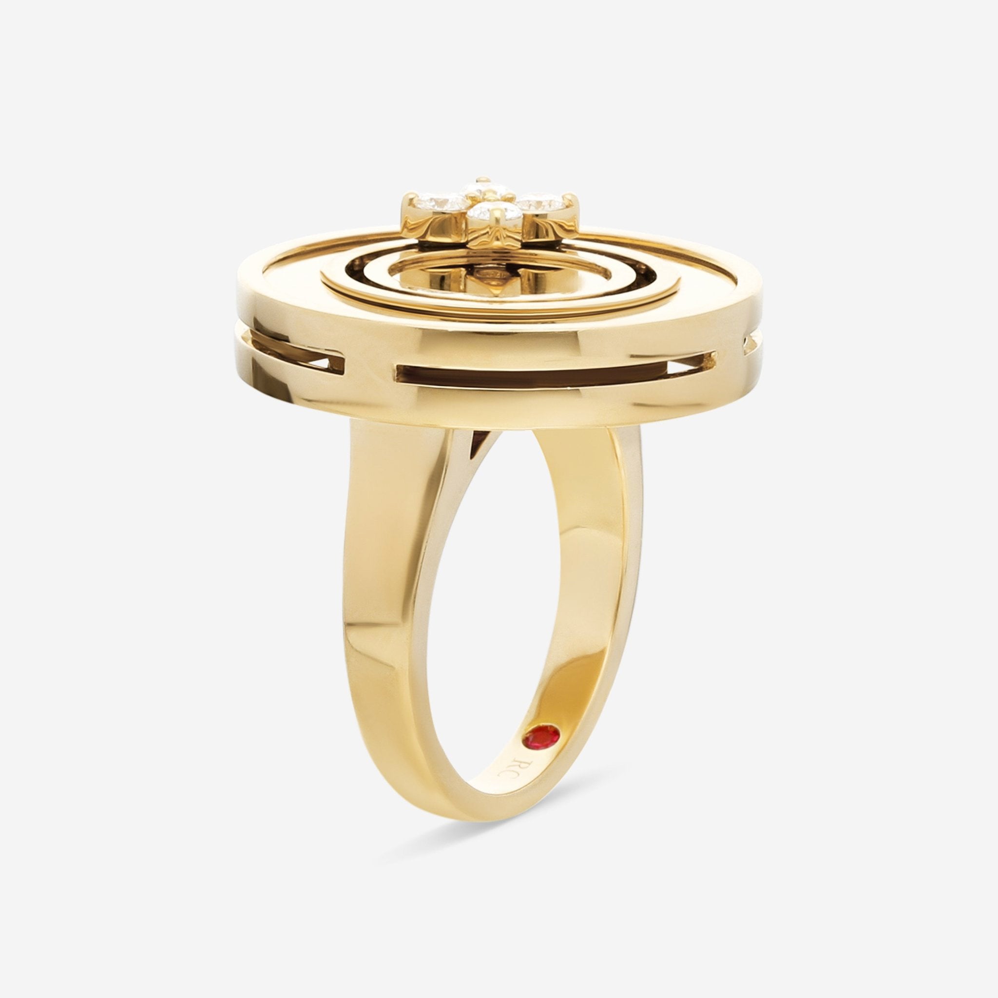 Roberto Coin Love in Verona 18K Yellow Gold Diamond Ring Sz. 6.5 8883124AY65X