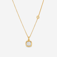 Roberto Coin New Barocco 18K Yellow & White Gold Diamond Pendant Necklace 7771466AJCHX
