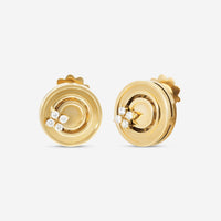 Roberto Coin Love in Verona 18K Yellow Gold Diamond Earrings 8883124AYERX