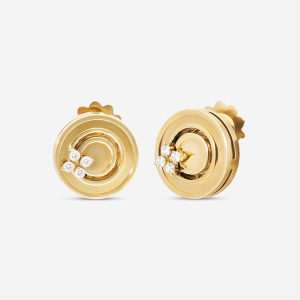 Roberto Coin Love in Verona 18K Yellow Gold Diamond Earrings 8883124AYERX