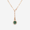 Roberto Coin Obelisco 18K Rose Gold Diamond & Malachite Pendant Necklace 8883122AX19XM