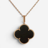 Van Cleef & Arpels Magic Alhambra Letterwood 1 Motif Pendant Necklace VCAR03M700
