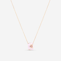 Damiani 18K Rose Gold & Ceramic Diamond Pendant Necklace 20078429