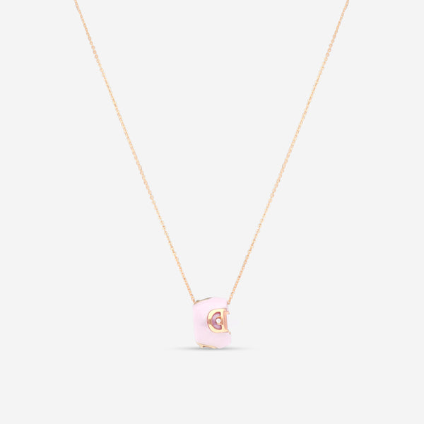 Damiani 18K Rose Gold & Ceramic Diamond Pendant Necklace 20078429
