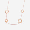 Damiani D. Side 18K Rose Gold Diamond & Mother of Pearl Station Necklace 20080105