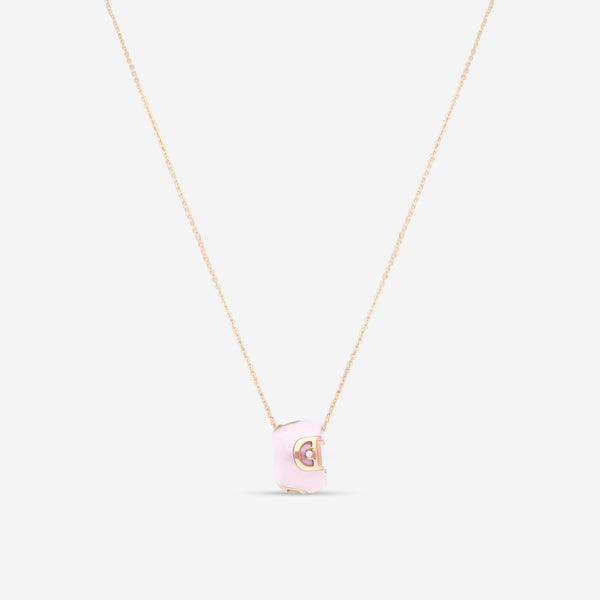 Damiani 18K Rose Gold & Ceramic Diamond Pendant Necklace 20078429