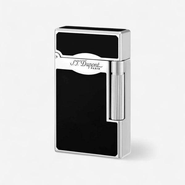 S.T. Dupont Le Grand Black & Silver Lighter 23010