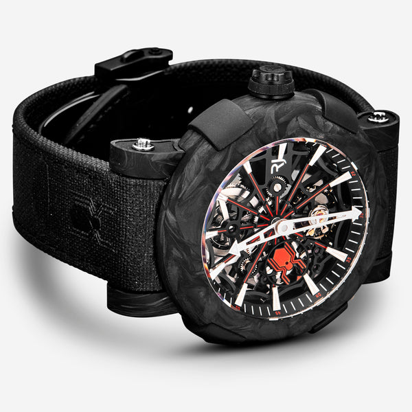 Romain Jerome Arraw Spider-Man Carbon Mechanical Watch Set 1C45S.BBBR.1023.PR.SPM19