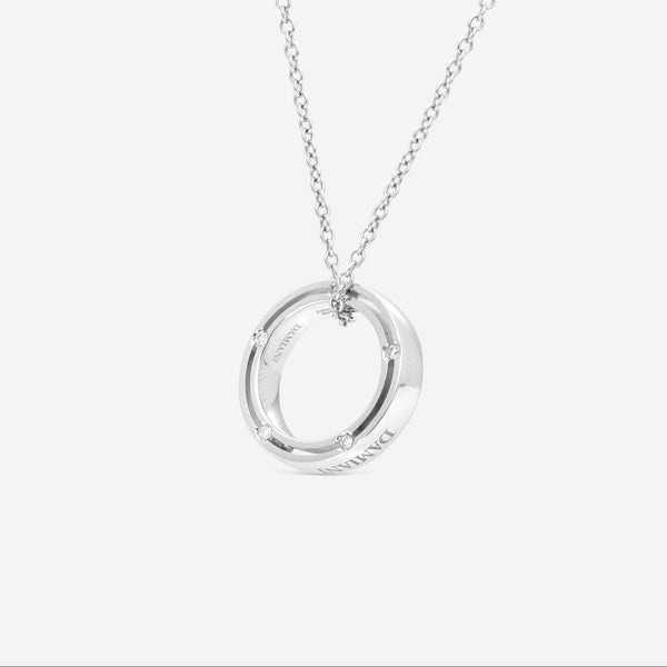 Damiani 18K Whıte Gold Diamond Pendant Necklace 20009875 - THE SOLIST